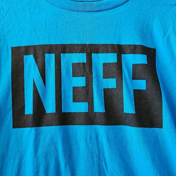 Neff Men's Short Sleeve Graphic Blue Shirt XL - Picture 2 of 8